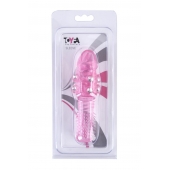 Стимулирующая розовая насадка с шишечками и шипами - 13,5 см. - Toyfa Basic - в Раменском купить с доставкой