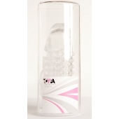 Гелевая прозрачная насадка с 2 отростками - 13 см. - Toyfa Basic - в Раменском купить с доставкой