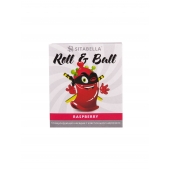 Стимулирующий презерватив-насадка Roll   Ball Raspberry - Sitabella - купить с доставкой в Раменском