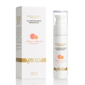Универсальный массажный гель-смазка Allover Delicious Massage Gel с ароматом персика и аброкоса - 50 мл. - YESforLOV - купить с доставкой в Раменском