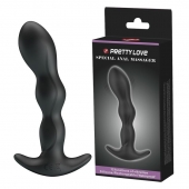 Черный анальный стимулятор простаты с вибрацией Special Anal Massager - 14,5 см. - Baile - в Раменском купить с доставкой