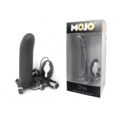 Черный страпон с вибратором Mojo Ghia - Seven Creations - купить с доставкой в Раменском