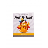 Стимулирующий презерватив-насадка Roll   Ball Banana - Sitabella - купить с доставкой в Раменском