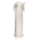 Закрытая прозрачная насадка на пенис Crystal Sleeve Faraon - 13,5 см. - Erowoman-Eroman - в Раменском купить с доставкой
