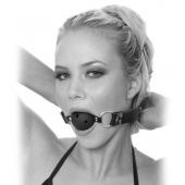 Черный кляп с дырочками Breathable Ball Gag - Pipedream - купить с доставкой в Раменском