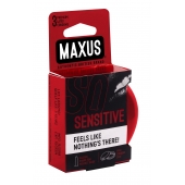 Ультратонкие презервативы в железном кейсе MAXUS Sensitive - 3 шт. - Maxus - купить с доставкой в Раменском