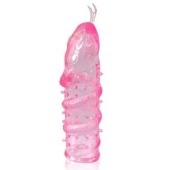Закрытая рельефная насадка Crystal sleeve snakes в виде змеи с усиками - 14 см. - Erowoman-Eroman - в Раменском купить с доставкой