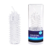 Закрытая рельефная насадка Crystal sleeve с усиками - 12 см. - Erowoman-Eroman - в Раменском купить с доставкой