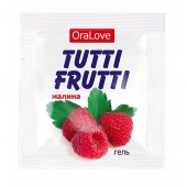 Пробник гель-смазки Tutti-frutti с малиновым вкусом - 4 гр. - Биоритм - купить с доставкой в Раменском