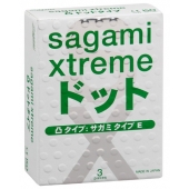Презервативы Sagami Xtreme SUPER DOTS с точками - 3 шт. - Sagami - купить с доставкой в Раменском