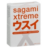 Ультратонкие презервативы Sagami Xtreme SUPERTHIN - 3 шт. - Sagami - купить с доставкой в Раменском