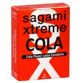 Ароматизированные презервативы Sagami Xtreme COLA - 3 шт. - Sagami - купить с доставкой в Раменском