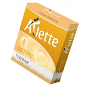 Презервативы Arlette Dotted с точечной текстурой - 3 шт. - Arlette - купить с доставкой в Раменском