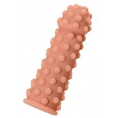 Телесная реалистичная насадка KOKOS Extreme Sleeve 02 с дополнительной стимуляцией - 12,7 см. - KOKOS - в Раменском купить с доставкой