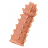 Телесная реалистичная насадка KOKOS Extreme Sleeve 04 с дополнительной стимуляцией - 12,7 см. - KOKOS - в Раменском купить с доставкой