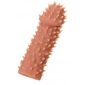 Телесная реалистичная насадка KOKOS Extreme Sleeve 07 с дополнительной стимуляцией - 12,7 см. - KOKOS - в Раменском купить с доставкой