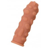 Телесная реалистичная насадка KOKOS Extreme Sleeve 11 с дополнительной стимуляцией - 12,7 см. - KOKOS - в Раменском купить с доставкой