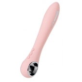 Розовый силиконовый вибратор с электростимуляцией GALVANI VIBE - 21 см. - ToyFa - купить с доставкой в Раменском