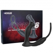 Черная анальная пробка NEXUS SIMUL8 с фиксацией на теле кольцами - Nexus Range - в Раменском купить с доставкой