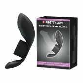Черное кольцо на пенис с вибрацией Vibration Penis Sleeve - Baile - в Раменском купить с доставкой