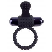Черное эрекционное виброкольцо Vibrating Silicone Super Ring - Pipedream - в Раменском купить с доставкой