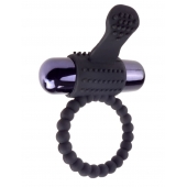 Черное эрекционное виброкольцо Vibrating Silicone Super Ring - Pipedream - в Раменском купить с доставкой