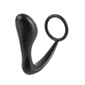 Эрекционное кольцо с анальной пробкой Ass-Gasm Cockring Plug - Pipedream - в Раменском купить с доставкой