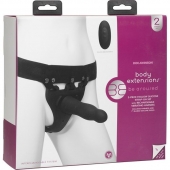 Черный полый вибрострапон Body Extensions BE Aroused - 17,78 см. - Doc Johnson - купить с доставкой в Раменском