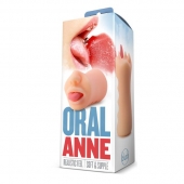 Телесный мастурбатор-ротик с язычком Oral Anne - Blush Novelties - в Раменском купить с доставкой