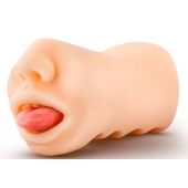 Телесный мастурбатор-ротик с язычком Oral Anne - Blush Novelties - в Раменском купить с доставкой