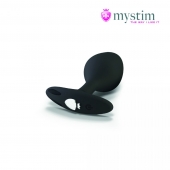 Черная пробка Mystim Rocking Vibe S с возможностью подключения к электростимулятору - 9,7 см. - MyStim - купить с доставкой в Раменском