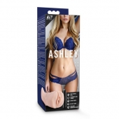 Телесный мастурбатор-вагина с вибропулей Ashley - Blush Novelties - в Раменском купить с доставкой
