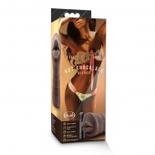 Коричневый мастурбатор-ротик Heather - Blush Novelties - в Раменском купить с доставкой