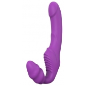 Фиолетовый безремневой вибрострапон DOUBLE DIPPER - Dream Toys - купить с доставкой в Раменском