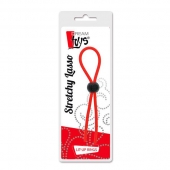 Красное эрекционное лассо с одной бусиной-утяжкой STRETCHY THIN LASSO - Dream Toys - в Раменском купить с доставкой