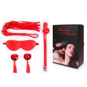 Пикантный набор БДСМ из 4 предметов в красном цвете - Notabu - купить с доставкой в Раменском