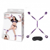 Фиолетовый набор фиксаций на кровати Classic Bedspreader - Lux Fetish - купить с доставкой в Раменском