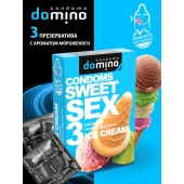 Презервативы для орального секса DOMINO Sweet Sex с ароматом мороженого - 3 шт. - Domino - купить с доставкой в Раменском