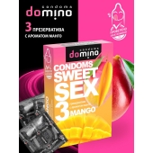 Презервативы для орального секса DOMINO Sweet Sex с ароматом манго - 3 шт. - Domino - купить с доставкой в Раменском