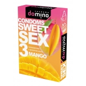 Презервативы для орального секса DOMINO Sweet Sex с ароматом манго - 3 шт. - Domino - купить с доставкой в Раменском