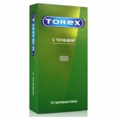 Текстурированные презервативы Torex  С точками  - 12 шт. - Torex - купить с доставкой в Раменском