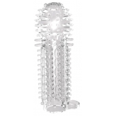 Закрытая прозрачная насадка на пенис с шипиками Nubby Sleeve - 14,5 см. - Chisa - в Раменском купить с доставкой