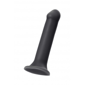 Черный фаллос на присоске Silicone Bendable Dildo XL - 20 см. - Strap-on-me - купить с доставкой в Раменском