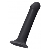 Черный фаллос на присоске Silicone Bendable Dildo XL - 20 см. - Strap-on-me - купить с доставкой в Раменском