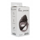 Черное эрекционное виброкольцо Pure Passion Sunset - Lola Games - в Раменском купить с доставкой