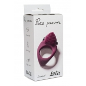 Бордовое эрекционное виброкольцо Pure Passion Sunset - Lola Games - в Раменском купить с доставкой