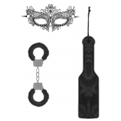 Черный игровой набор Introductory Bondage Kit №4 - Shots Media BV - купить с доставкой в Раменском