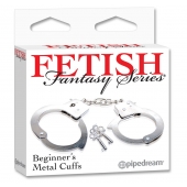 Металлические наручники Beginner s Metal Cuffs - Pipedream - купить с доставкой в Раменском