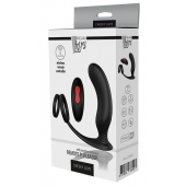Черный массажер простаты REMOTE P-PLEASER - Dream Toys - в Раменском купить с доставкой