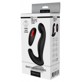 Черный вибромассажер простаты SWIRLING P-PLEASER - Dream Toys - в Раменском купить с доставкой